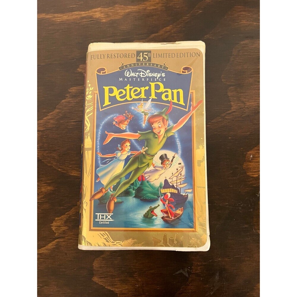 Disney Peter Pan Fully Restored 45th Anniversary Edition VHS